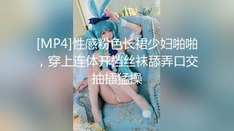 [MP4]性感粉色长裙少妇啪啪，穿上连体开档丝袜舔弄口交抽插猛操