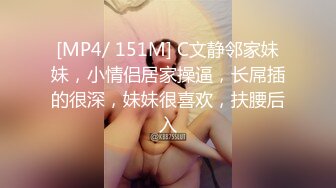 [MP4/ 151M] C文静邻家妹妹，小情侣居家操逼，长屌插的很深，妹妹很喜欢，扶腰后入