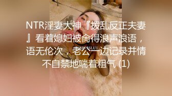 NTR淫妻大神『拨乱反正夫妻』看着媳妇被肏得浪声浪语，语无伦次，老公一边记录并情不自禁地喘着粗气 (1)